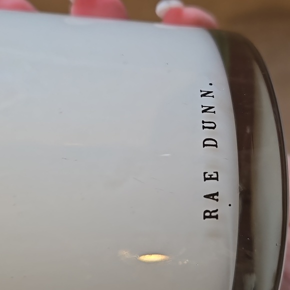 Rae Dunn Milky Glass "BRUSHES" Holder - Picture 4 of 6